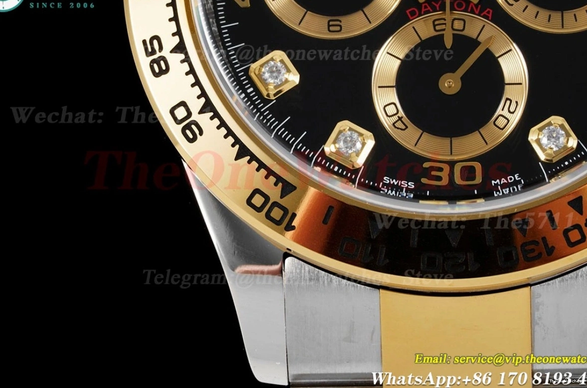 YG 40MM 116503 Daytona Clean DD4130 Black Black SS 0502